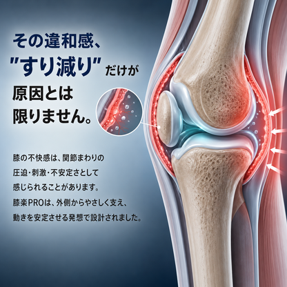 Hizaraku PRO™ 膝サポーター｜ダイヤル式 加圧調整 半月板 膝痛 階段 立ち仕事 スポーツ対応｜左右兼用 シリコン滑り止め メンズ レディース